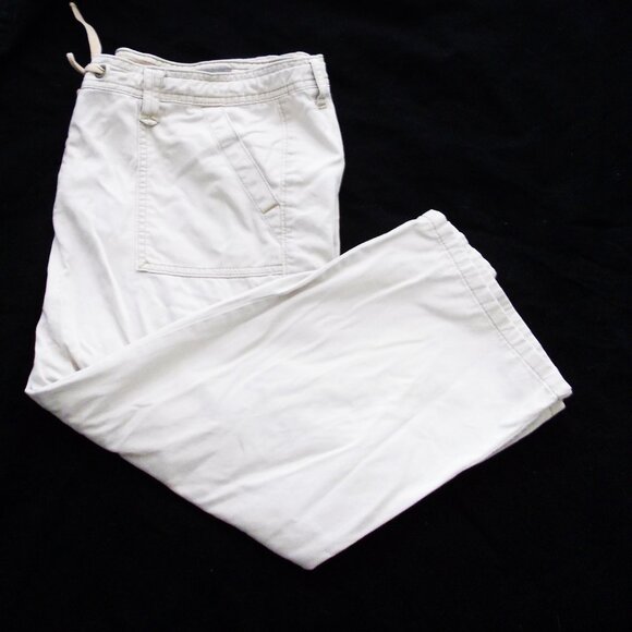 💕 3/$25 💕 Nine West Vintage America Collection Khaki Capris Crop Pants 14P/32 - Picture 1 of 5